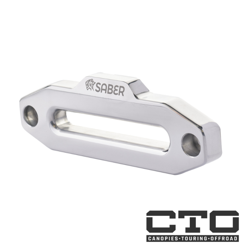 Saber Offroad Aluminium Standard Hawse Fairlead - Polished Alloy