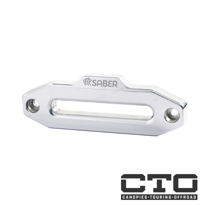 Saber Offroad Aluminium Standard Hawse Fairlead - Polished Alloy