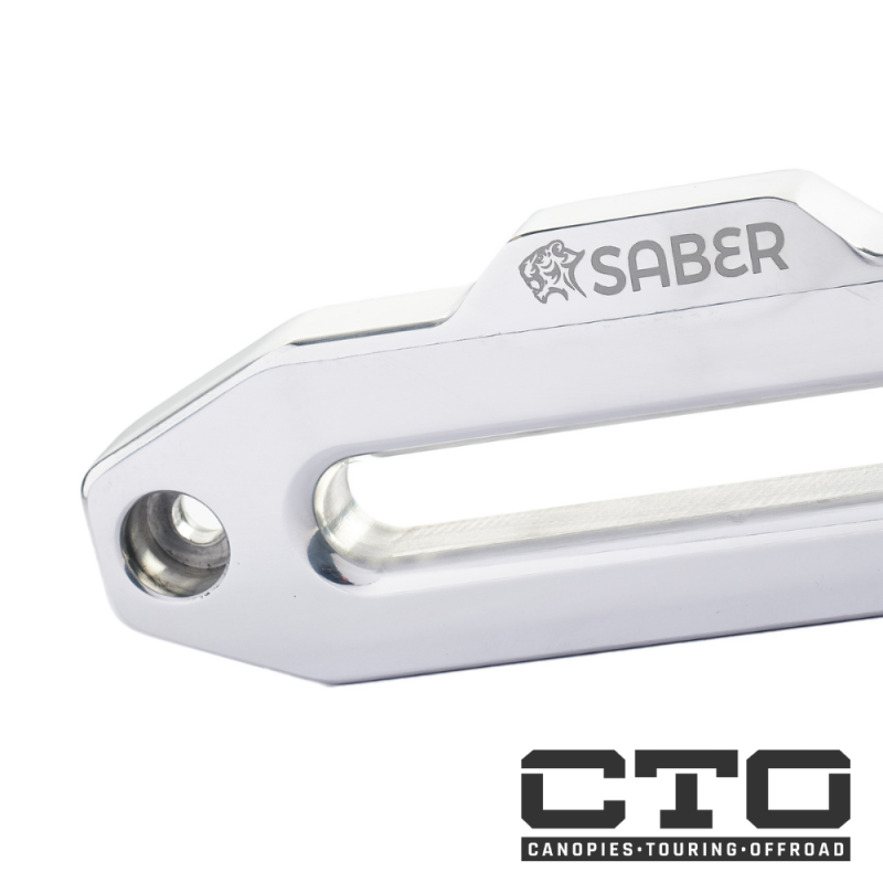 Saber Offroad Aluminium Standard Hawse Fairlead - Polished Alloy