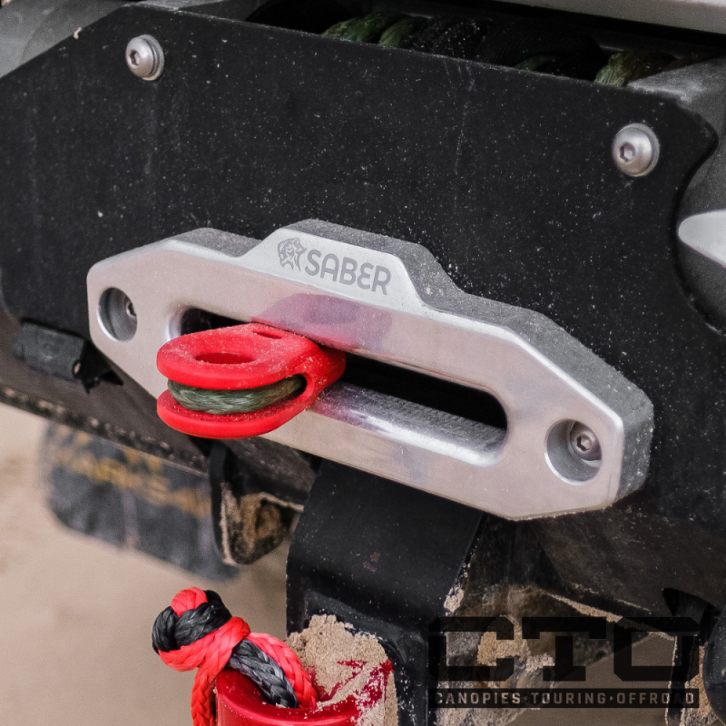 Saber Offroad Aluminium Standard Hawse Fairlead - Polished Alloy