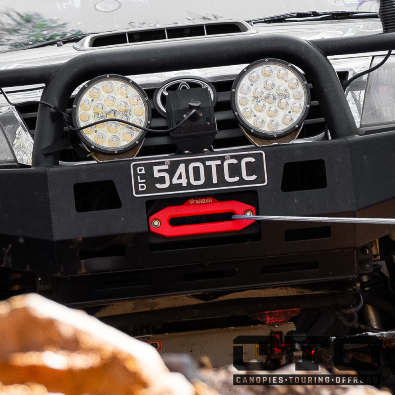 Saber Offroad Aluminium Standard Hawse Fairlead - Polished Alloy