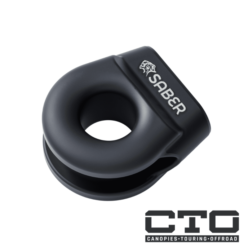 6061 Aluminium Spliced Winch Thimble  UPDATED DESIGN- Cerakote Black