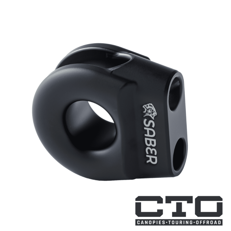 6061 Aluminium Spliced Winch Thimble  UPDATED DESIGN- Cerakote Black