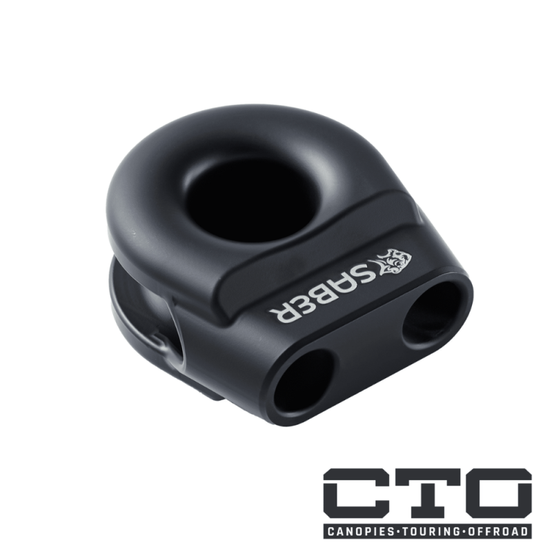 6061 Aluminium Spliced Winch Thimble  UPDATED DESIGN- Cerakote Black