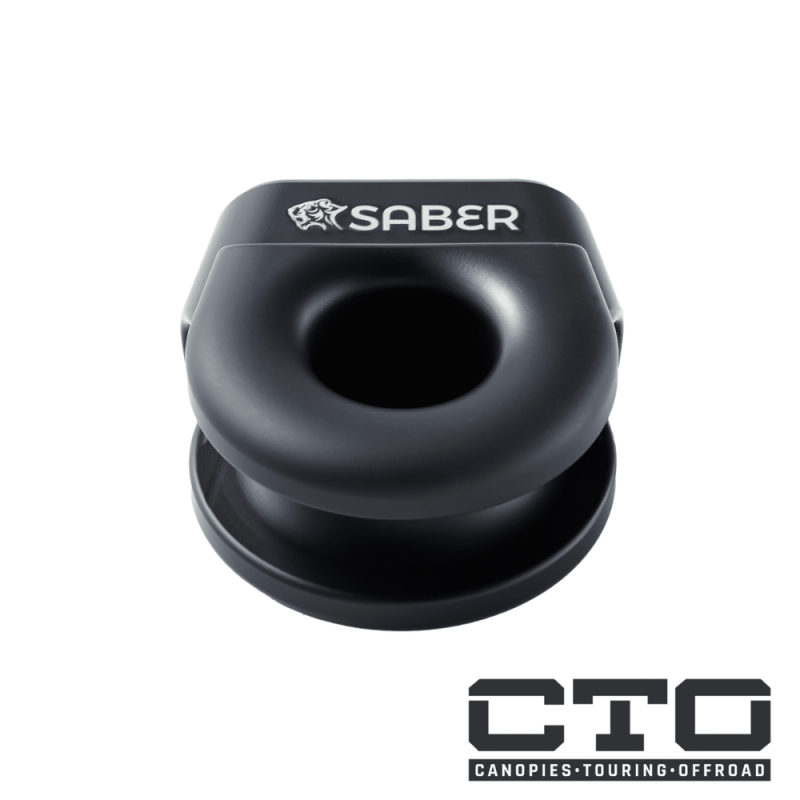 6061 Aluminium Spliced Winch Thimble  UPDATED DESIGN- Cerakote Black