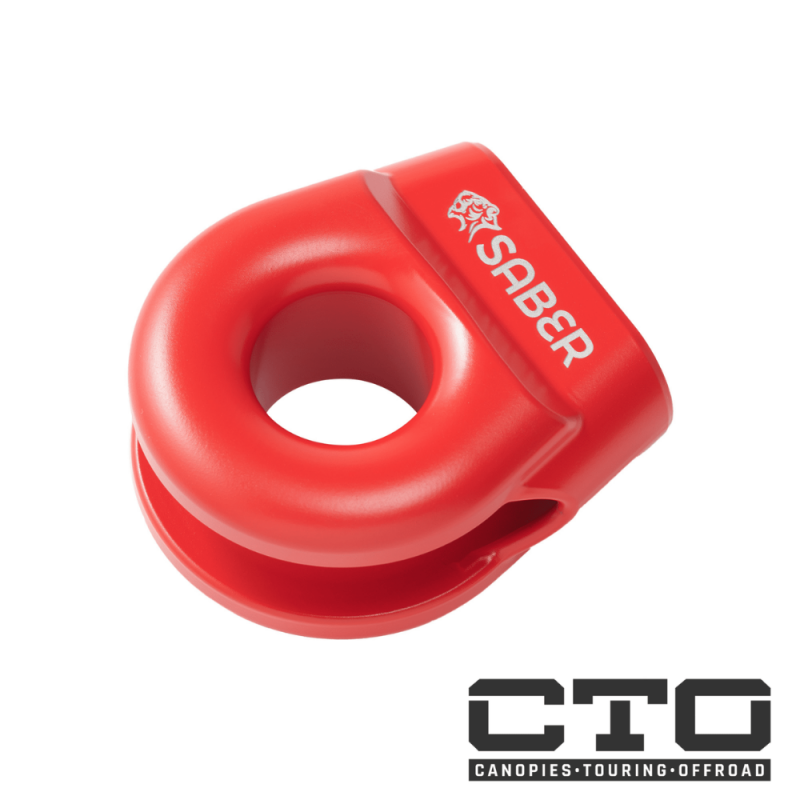 6061 Aluminium Spliced Winch Thimble  UPDATED DESIGN- Cerakote Black