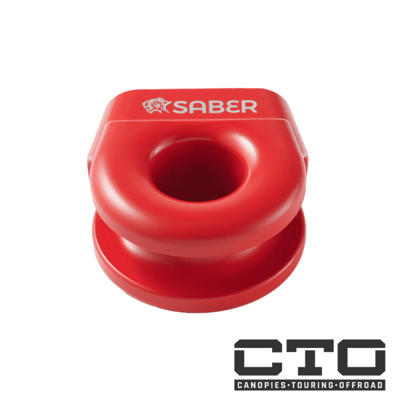 6061 Aluminium Spliced Winch Thimble  UPDATED DESIGN- Cerakote Black