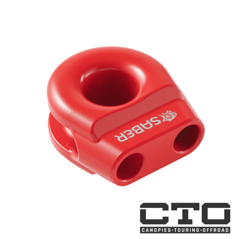 6061 Aluminium Spliced Winch Thimble  UPDATED DESIGN- Cerakote Black