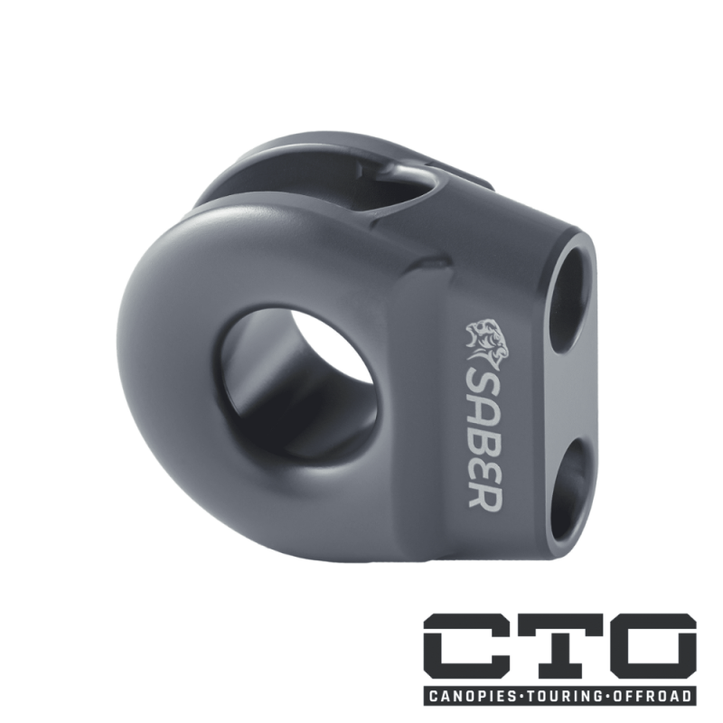6061 Aluminium Spliced Winch Thimble  UPDATED DESIGN- Cerakote Black