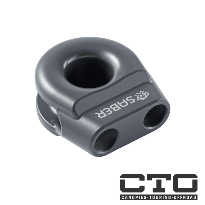 6061 Aluminium Spliced Winch Thimble  UPDATED DESIGN- Cerakote Black