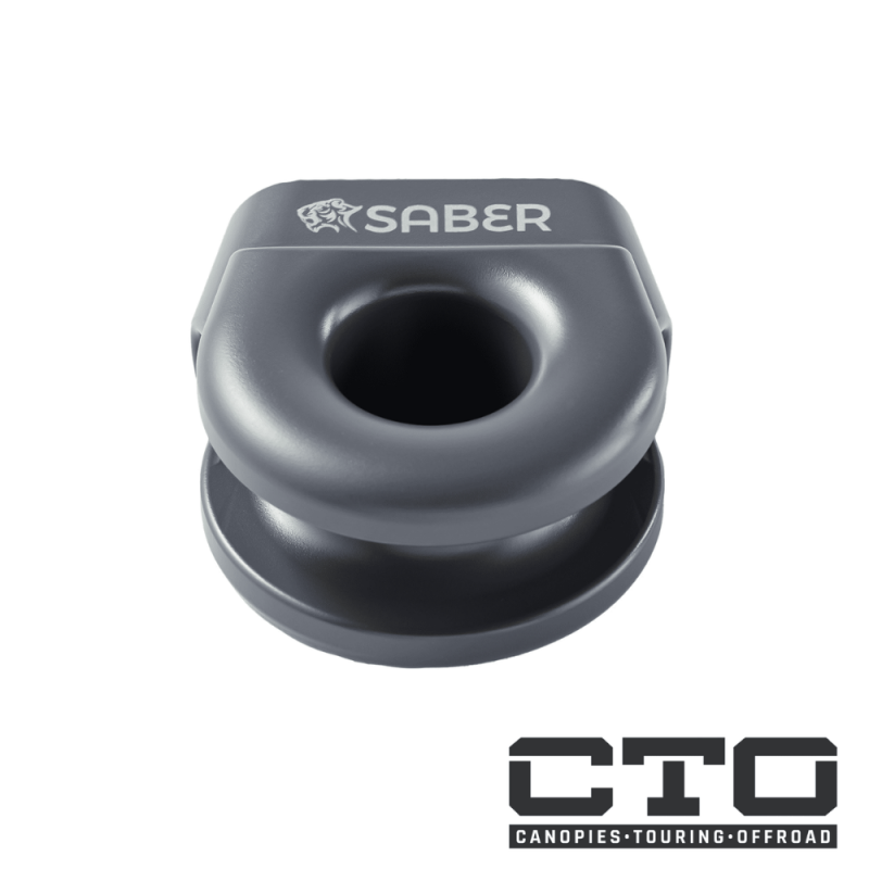 6061 Aluminium Spliced Winch Thimble  UPDATED DESIGN- Cerakote Black