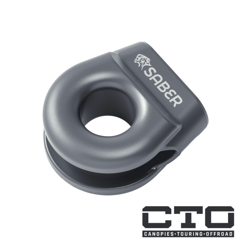 6061 Aluminium Spliced Winch Thimble  UPDATED DESIGN- Cerakote Black