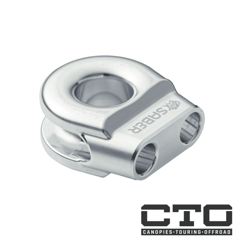 6061 Aluminium Spliced Winch Thimble  UPDATED DESIGN- Cerakote Black