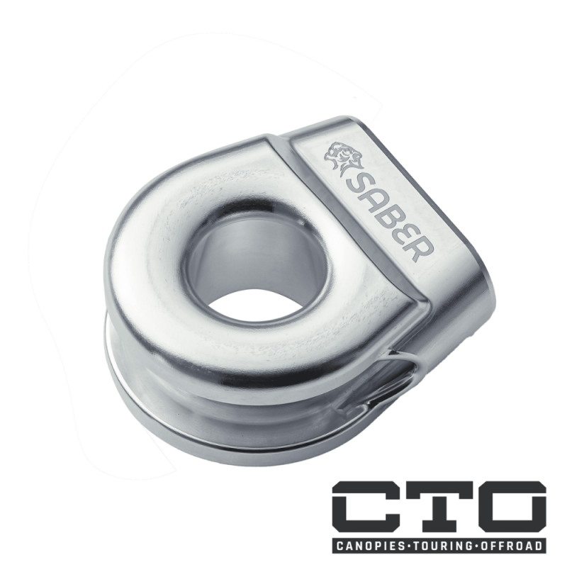 6061 Aluminium Spliced Winch Thimble  UPDATED DESIGN- Cerakote Black