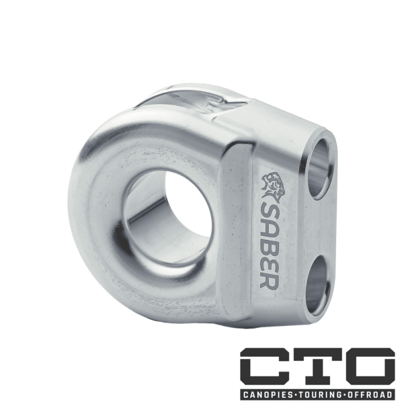 6061 Aluminium Spliced Winch Thimble  UPDATED DESIGN- Cerakote Black