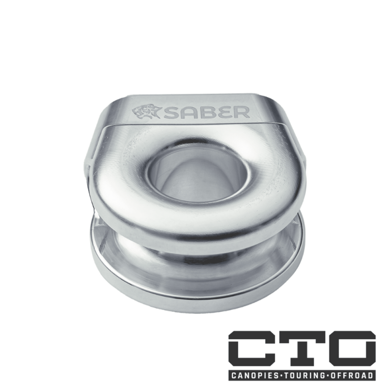 6061 Aluminium Spliced Winch Thimble  UPDATED DESIGN- Cerakote Black