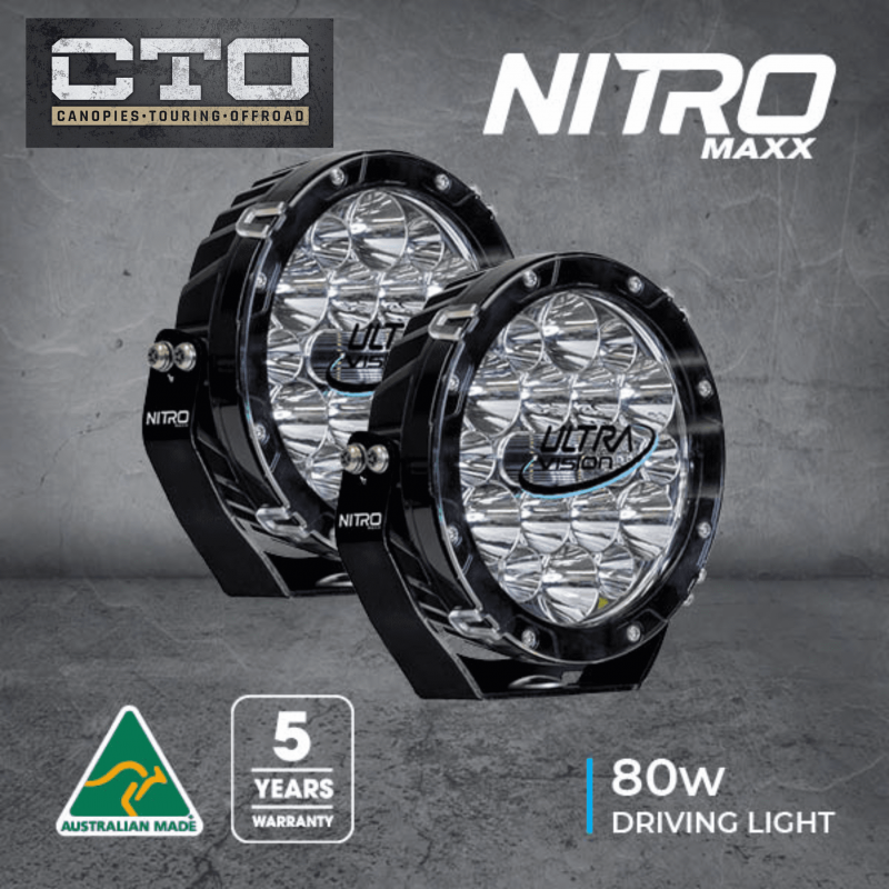 Nitro Maxx LED Driving Light - Chrome