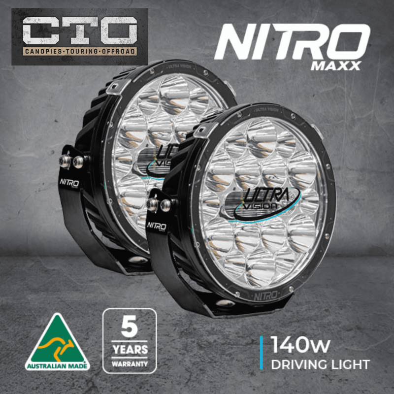 Nitro Maxx LED Driving Light - Chrome