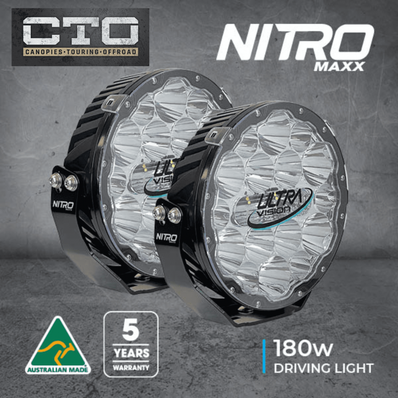 Nitro Maxx LED Driving Light - Chrome