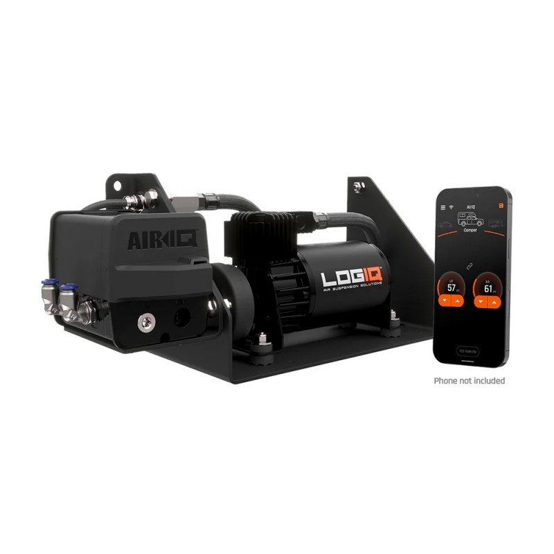 0'-3' inch LogIQ AirIQ Heavy Duty Complete On Board Management Kit - 2015+ F150