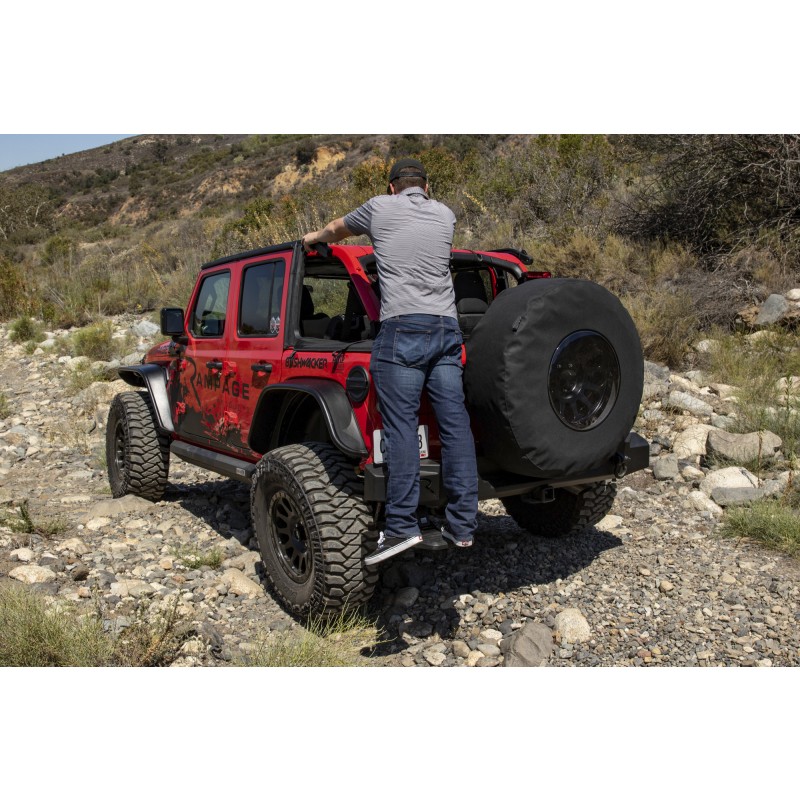 BEDSTEP FLP DWN BMPR STP 118 WRANGLER JL WORKS W/SOME FACTORY/AFTERMARKET BMPRS