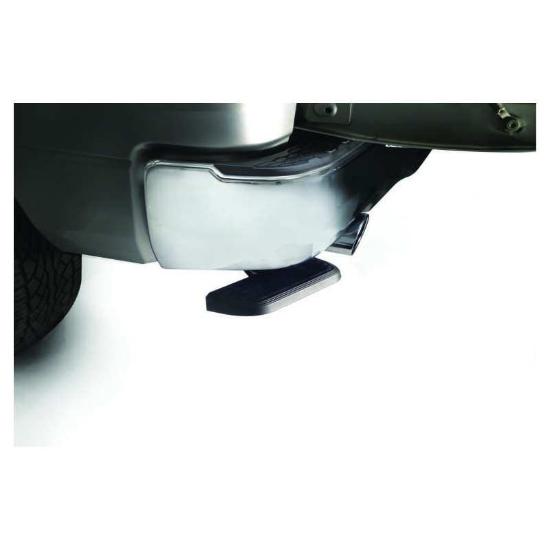 BEDSTEP FLP DWN BMPR STP 09-18 RAM 1500, 19-21 CLASSIC, DUAL EXHAUST COMPATIBLE