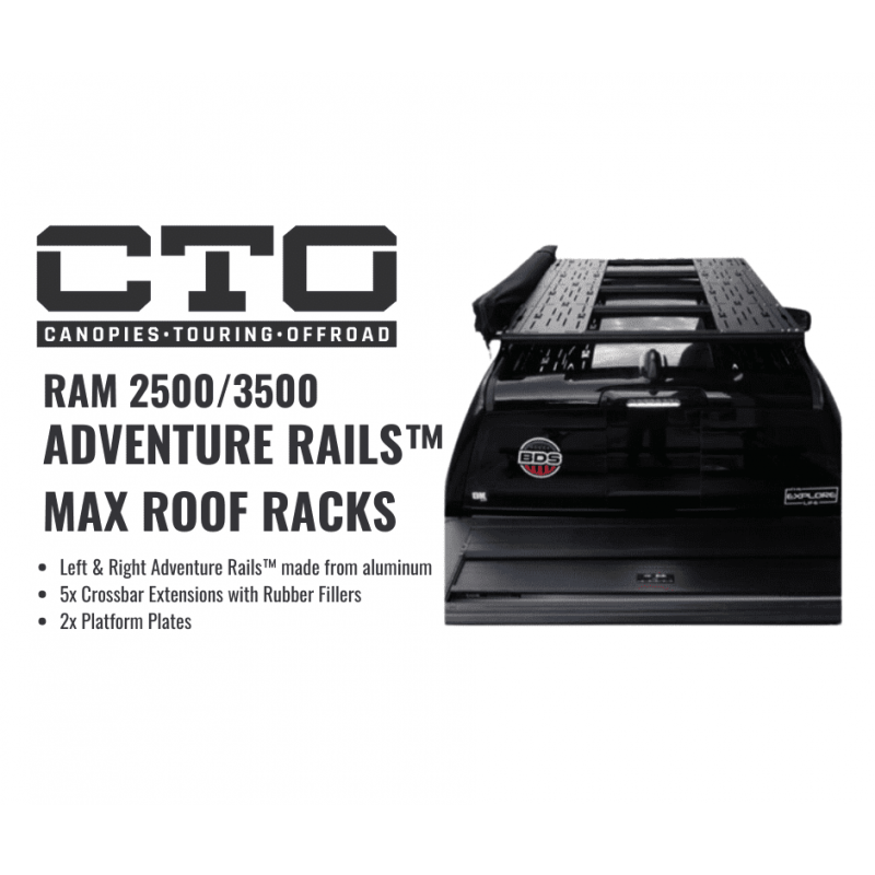 Ram 2500/3500 Adventure Rails™ MAX Roof Racks / Ultralight Clevershade ...