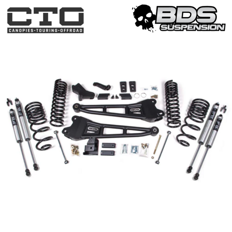 BDS 4 Inch Lift Kit w/ Radius Arm for Ram 2500 (14-18) 4WD