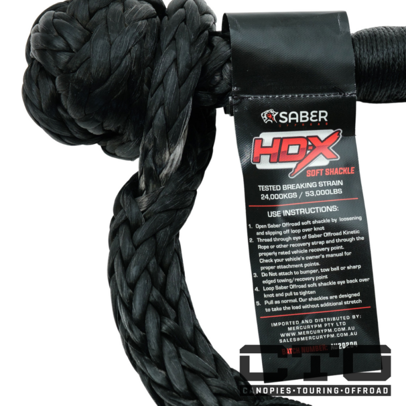 7,000KG HDX Technora Bound Soft Shackle 
